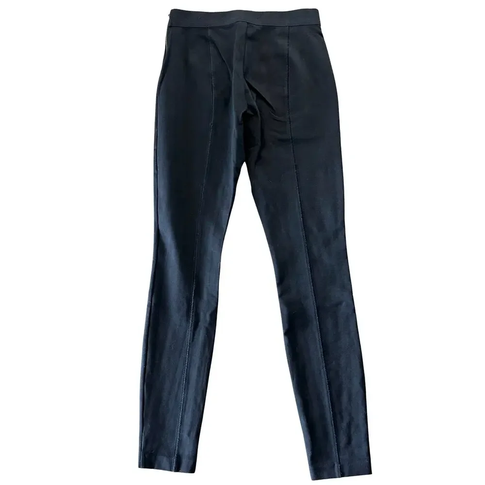 J.Crew The Gigi Pant Black Skinny Stretch Side‎ Zip Size 2